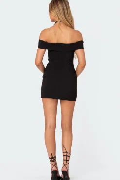 Effie Fold Over Mini Dress