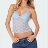 Eira Sheer Lace Tank Top