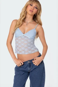 Eira Sheer Lace Tank Top