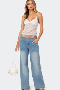 Eira Sheer Lace Tank Top