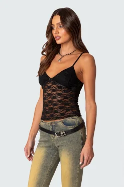 Eira Sheer Lace Tank Top