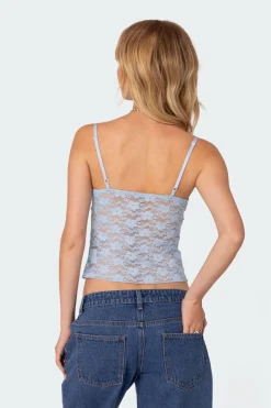Eira Sheer Lace Tank Top