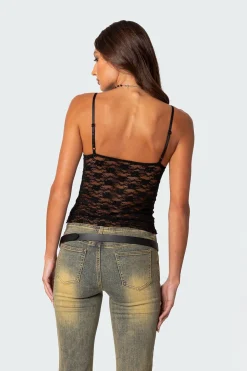 Eira Sheer Lace Tank Top