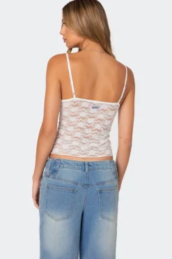 Eira Sheer Lace Tank Top