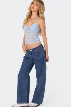Eira Sheer Lace Tank Top