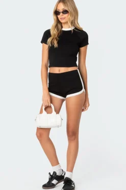 Elana Contrast Raglan Top