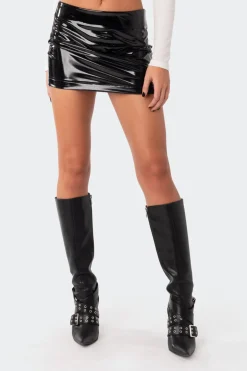 Electra Vinyl Mini Skirt