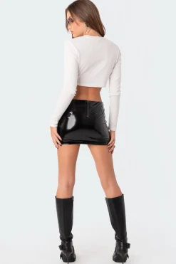 Electra Vinyl Mini Skirt