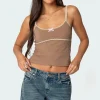 Elin Lace Trim Tank Top