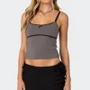 Elin Lace Trim Tank Top