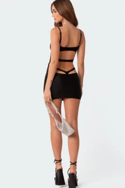 Elise Back Cut Out Mini Dress