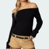 Elona Off Shoulder Knit Top