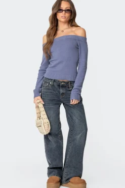 Elona Off Shoulder Knit Top