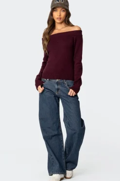 Elona Off Shoulder Knit Top