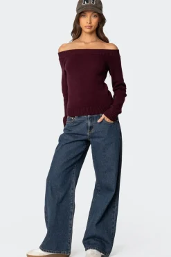 Elona Off Shoulder Knit Top