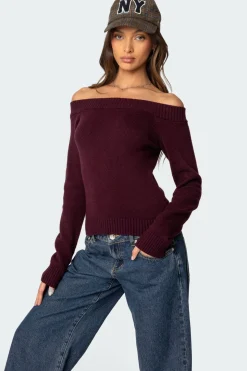 Elona Off Shoulder Knit Top