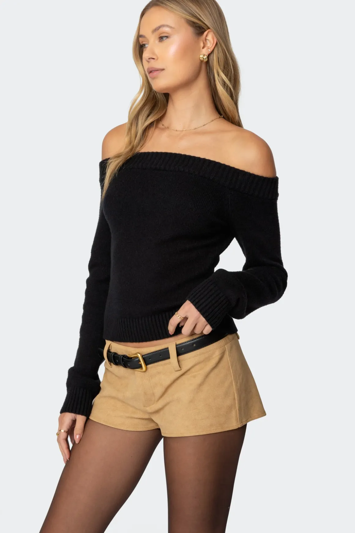 Elona Off Shoulder Knit Top