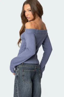 Elona Off Shoulder Knit Top