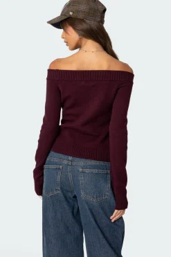 Elona Off Shoulder Knit Top