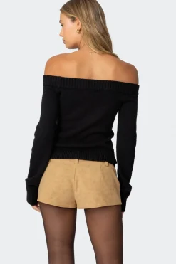 Elona Off Shoulder Knit Top