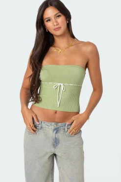 Elsie Knitted Tie Tube Top
