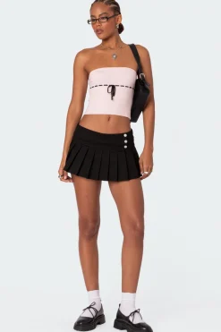 Elsie Knitted Tie Tube Top