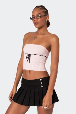 Elsie Knitted Tie Tube Top