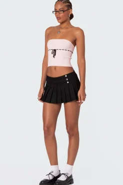 Elsie Knitted Tie Tube Top