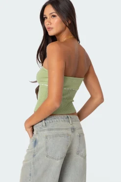 Elsie Knitted Tie Tube Top