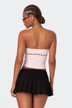 Elsie Knitted Tie Tube Top