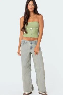 Elsie Knitted Tie Tube Top