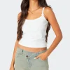Emilia Ribbed Bow Tank Top