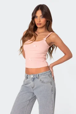 Emilia Ribbed Bow Tank Top