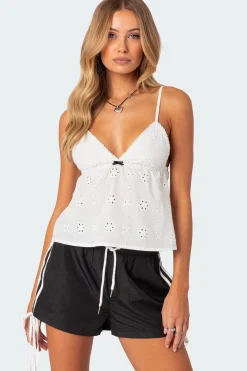 Emilie Eyelet Tank Top