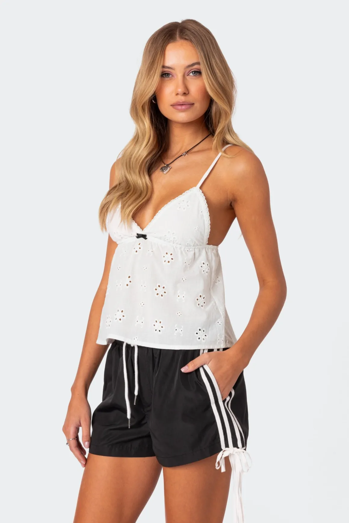 Emilie Eyelet Tank Top