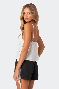 Emilie Eyelet Tank Top