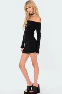 Emma Fold Over Knitted Dress