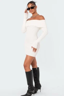 Emma Fold Over Knitted Dress