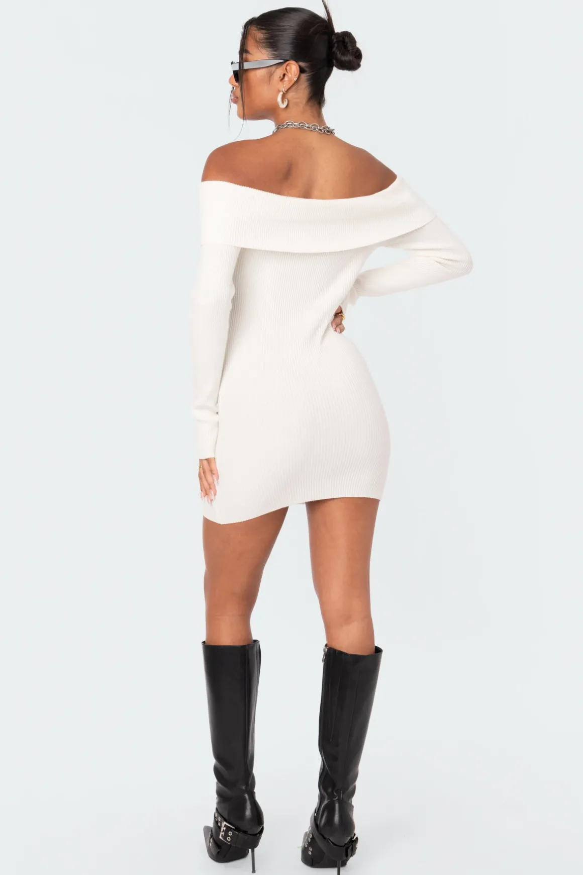 Emma Fold Over Knitted Dress