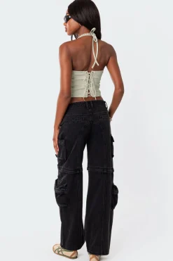 Emmeline Bustier Lace Up Corset