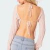 Emmy Open Back Knit Top