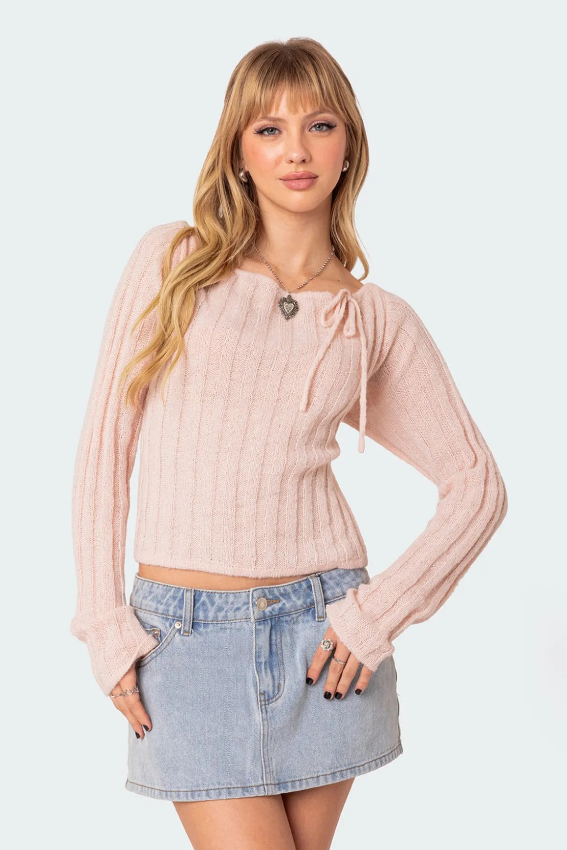 Emmy Open Back Knit Top