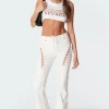 Engine White Flared Jeans