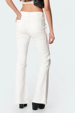 Engine White Flared Jeans