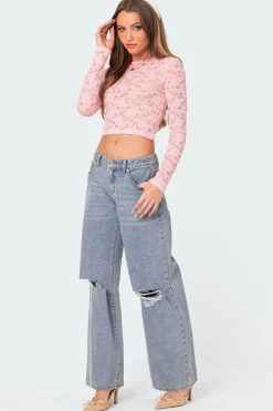Estella Sheer Lace Top