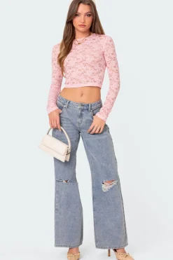 Estella Sheer Lace Top