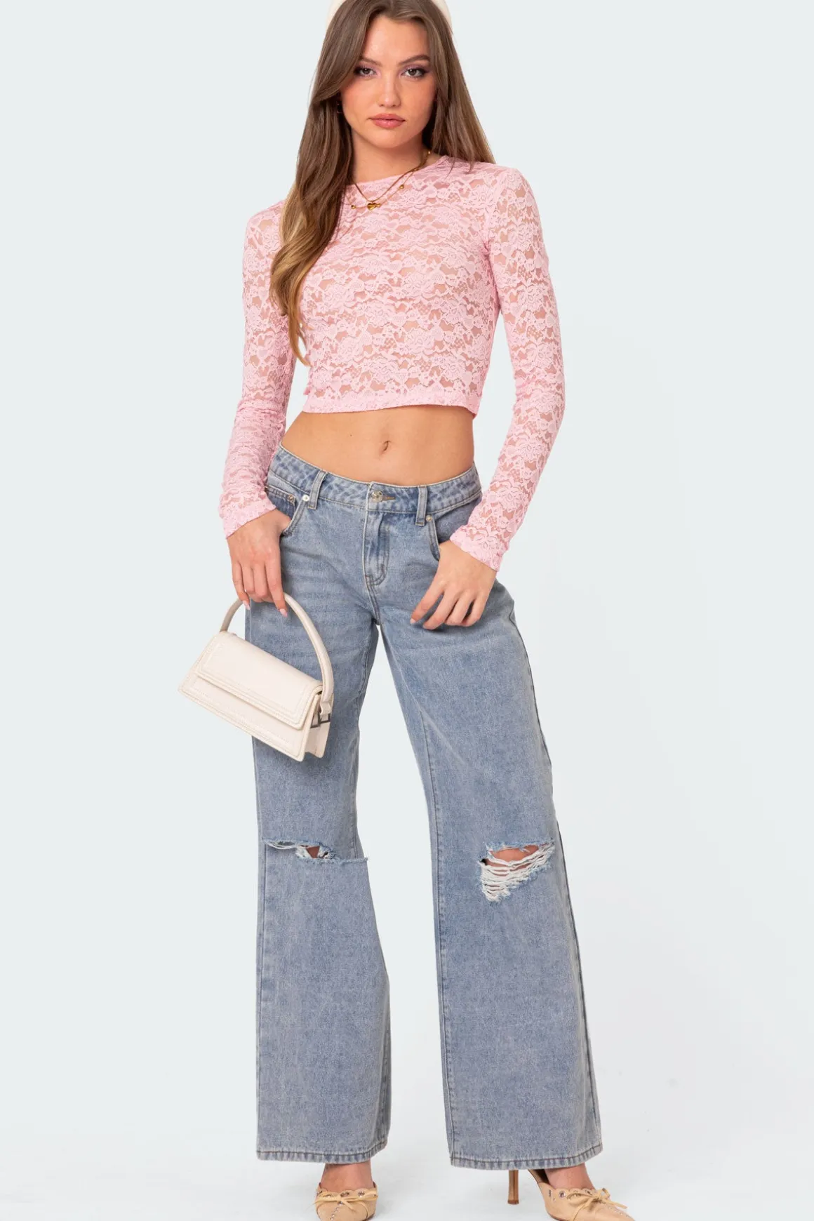 Estella Sheer Lace Top