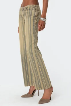Eternity Pinstripe Flare Jeans