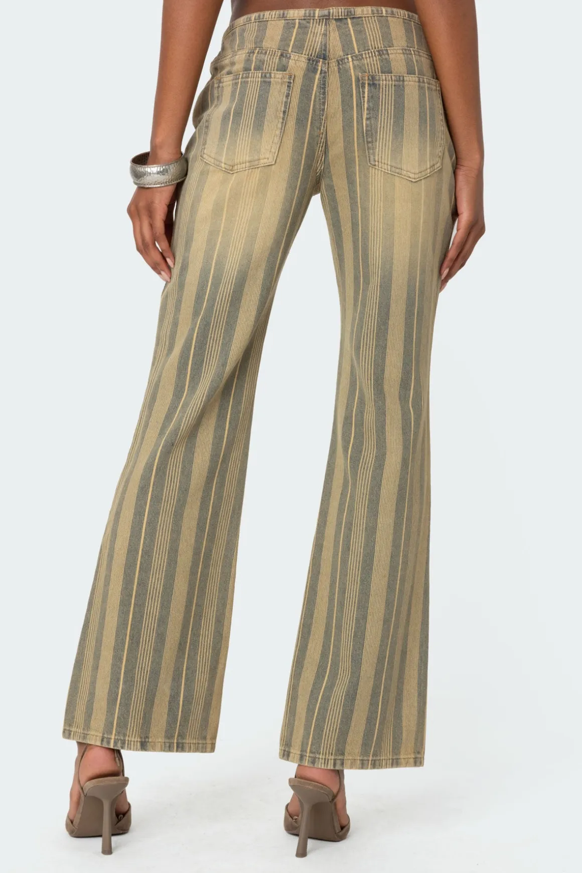 Eternity Pinstripe Flare Jeans