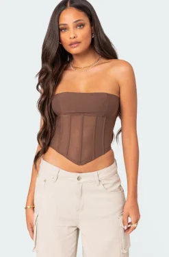 Evangeline Sheer Mesh Corset